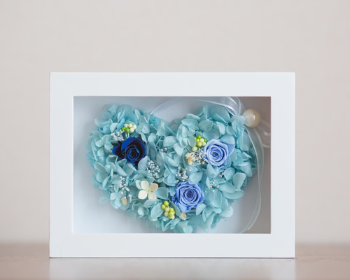 ブルーの幸せを呼ぶ華やか花時計❤︎