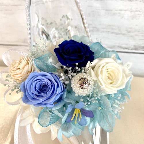 ブルーの幸せを呼ぶ華やか花時計❤︎