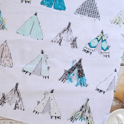 パンダの里の生地　Gansu Village Cloudwhite   *ART GALLERY FABRICS 3枚目の画像