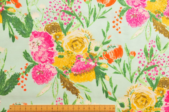 生地 Summer Bouquet Clear　-ART GALLERY FABRICS -Wild Bloom 5枚目の画像