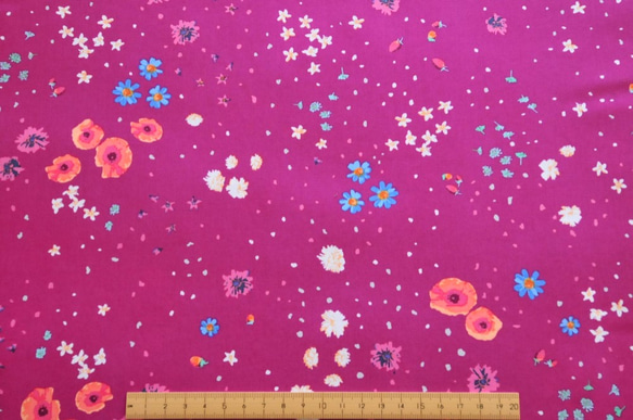 生地 Coastal Garden Violet -ART GALLERY FABRICS　-Mediterraneo 4枚目の画像