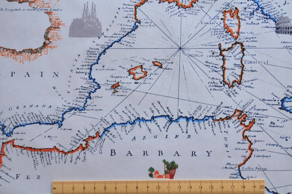 生地 Cartographe -ART GALLERY FABRICS　-Mediterraneo 2枚目の画像