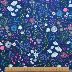 生地Blooming Ground Luscious-b ART GALLERY FABRICS-FlowerChild 4枚目の画像