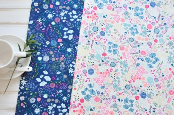 生地Blooming Ground Luscious-b ART GALLERY FABRICS-FlowerChild 5枚目の画像