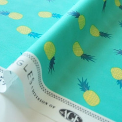 生地　Ananas Aqua -Sirena -ART GALLERY FABRICS 3枚目の画像