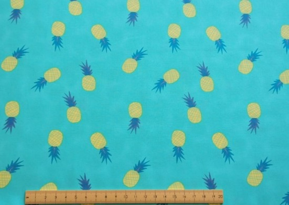 生地　Ananas Aqua -Sirena -ART GALLERY FABRICS 4枚目の画像