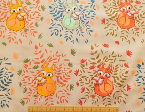 生地 Foxes in Fall   -Autumn Vibes -ART GALLERY FABRICS 5枚目の画像