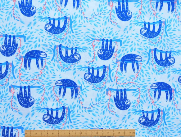 生地 Swaying Sloths Sky  -SLV-14517  -ART GALLERY FABRICS 3枚目の画像