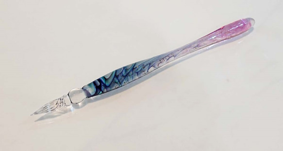 EnergyFrog Pシリーズ　紫陽花 ガラスペン EnergyFrog Pシリーズ紫陽花 ガラスペン