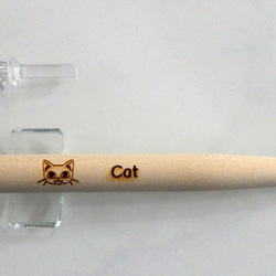 ウッドガラスペン　ネコ A　フルセット 2枚目の画像