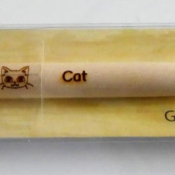 ウッドガラスペン　ネコ A　フルセット 3枚目の画像