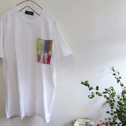 tyedye pocket  remake Tee <tic>wht M-L 1枚目の画像