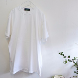 スリットステッチ　リメイク Tee <ronnie>　wht 　M-L 2枚目の画像