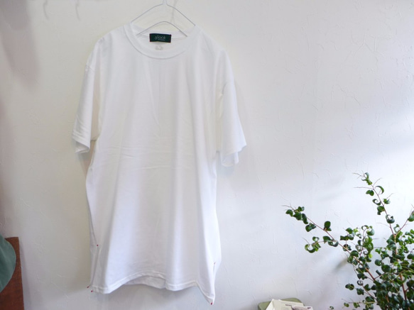 スリットステッチ　リメイク Tee <ronnie>　wht 　M-L 2枚目の画像