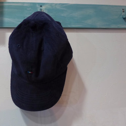 remake コーデュロイ トリコロール刺繍cap  <la fra>　nvy 3枚目の画像