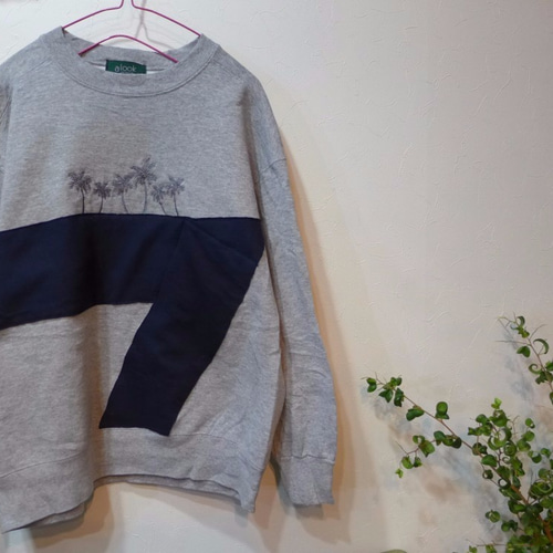 リメイク 刺繍スウェット トレーナー <seyas> スウェット・トレーナー 