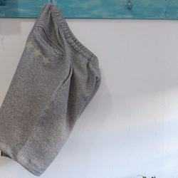 a look on books sweat star shorts　<onver> gry 2枚目の画像