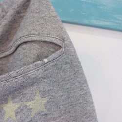 a look on books sweat star shorts　<onver> gry 5枚目の画像