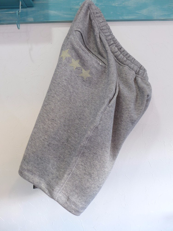 a look on books sweat star shorts　<onver> gry 7枚目の画像