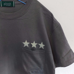 a look on books ３star pocket Tee <3starU> 3枚目の画像