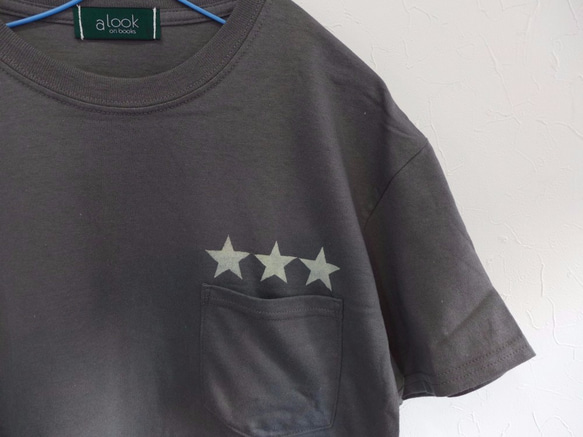 a look on books ３star pocket Tee <3starU> 3枚目の画像