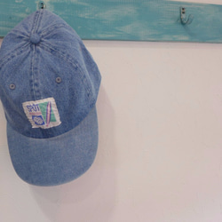 remake denim cap  <bebebe>　L.indigo 1枚目の画像