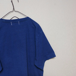 ライトインディゴ　L.indigo  one star stitch pocket Tee　<oscar> 5枚目の画像