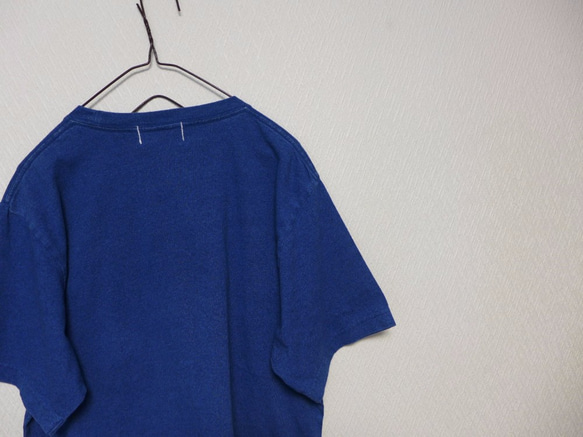 ライトインディゴ　L.indigo  one star stitch pocket Tee　<oscar> 5枚目の画像