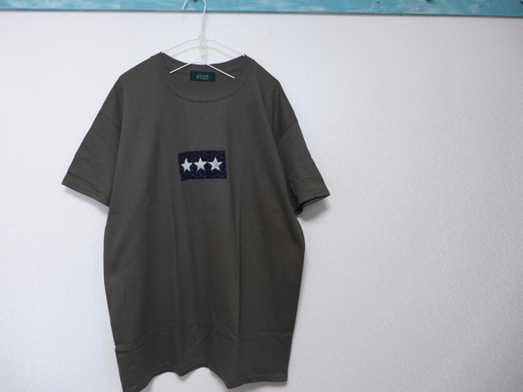 alookonbooks リメイク　kohu＋3star　Tee  <ko3s> L olive 1枚目の画像