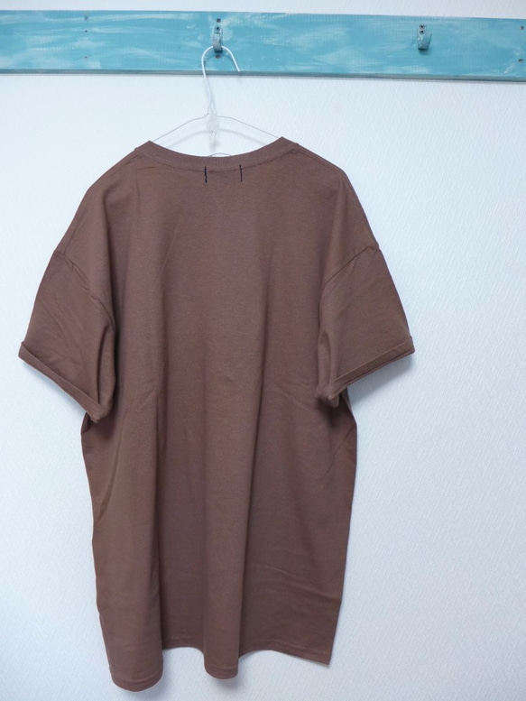 alookonbooks リメイク　kohu＋3star　Tee  <koes> L brown 6枚目の画像