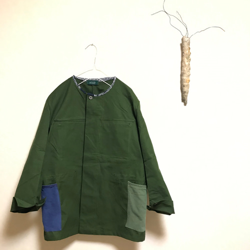 ★ GILET ミリタリーリメイクジャケット　リメイク ブランド古着】US ARMY リメイクミリタリージャケット