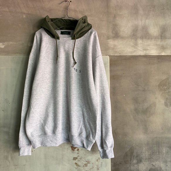 し*も様 60s 後付けパーカー リメイク スウェット フェード ビンテージを再現しながらも程よく今っぽい極上『スウェットパーカー