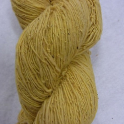 木綿手紡ぎ糸かせ　e-cotton(eco＋cotton)　草木染め糸かせ　黄色 2枚目の画像
