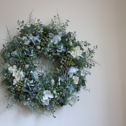 【再販×7】〜Light blue 紫陽花Wreath〜 2枚目の画像