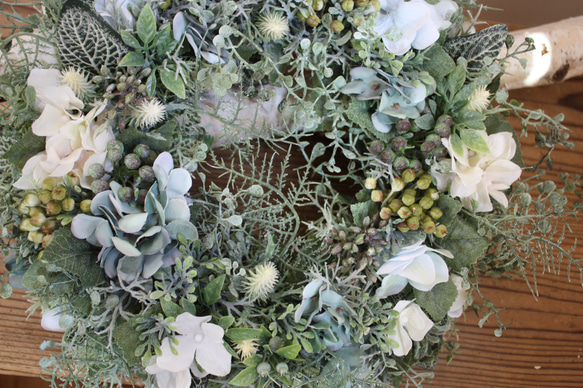 【再販×7】〜Light blue 紫陽花Wreath〜 8枚目の画像