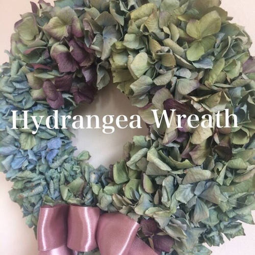 こりどらす様専用＊布リース 刺繍リボン 紫陽花リース - メルカリ