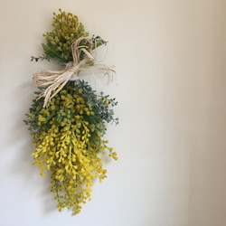 再販×4】ミモザスワッグ〜mimosa アートフラワー Karan ka 通販