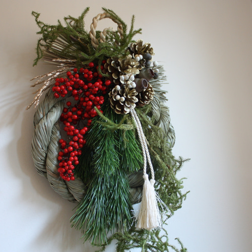 再販×10】Freshお正月飾り ヒカゲノカズラver.龍 しめ縄