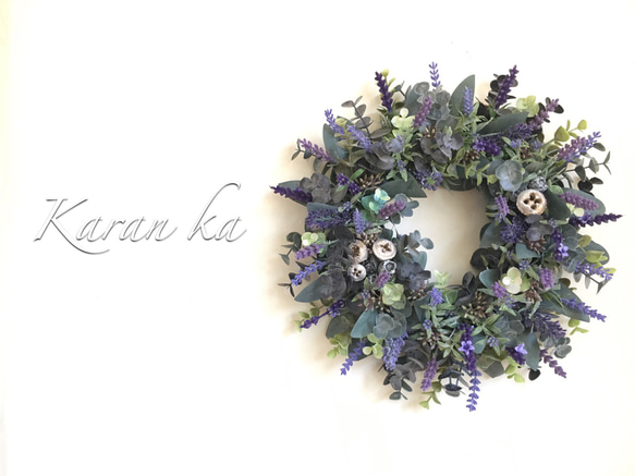 たくさんの再販》〜ラベンダー&ユーカリリース〜 リース Karan ka 通販  