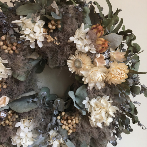 たくさんの再販】〜Dryユーカリ リース〜 ドライフラワー Karan ka  