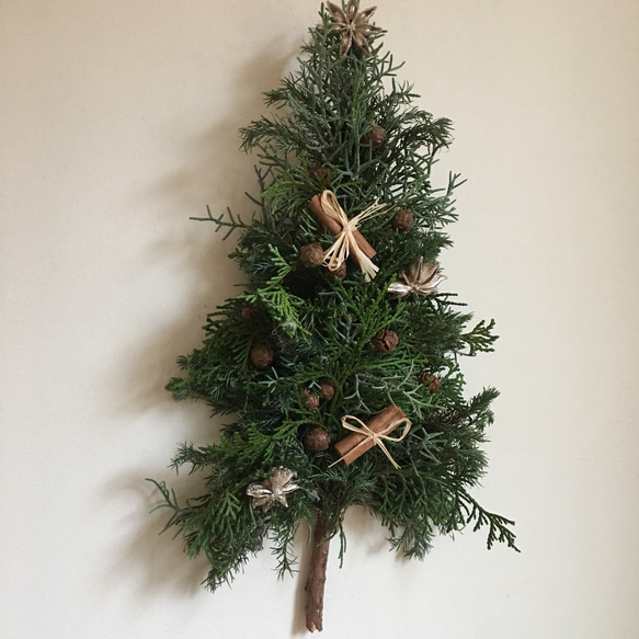【たくさんの再販】〜Fresh クリスマスツリー型 リース〜 2枚目の画像