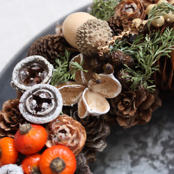 【再販×3】たくさんの実物　クリスマスリース〜Pinecone Wreath〜 7枚目の画像