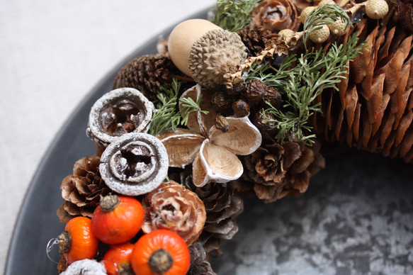 【再販×3】たくさんの実物　クリスマスリース〜Pinecone Wreath〜 7枚目の画像