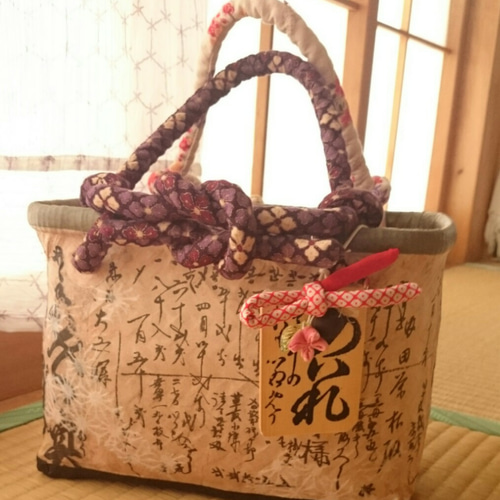 あゆみ百人一首木札のチャーム5セット他一閑張り２点 百人一首×古布 木札ストラップ チャーム バッグチャーム Plod