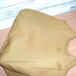 スッキリトートバッグ(Mサイズ）　マスタード色　肩がけ 5枚目の画像