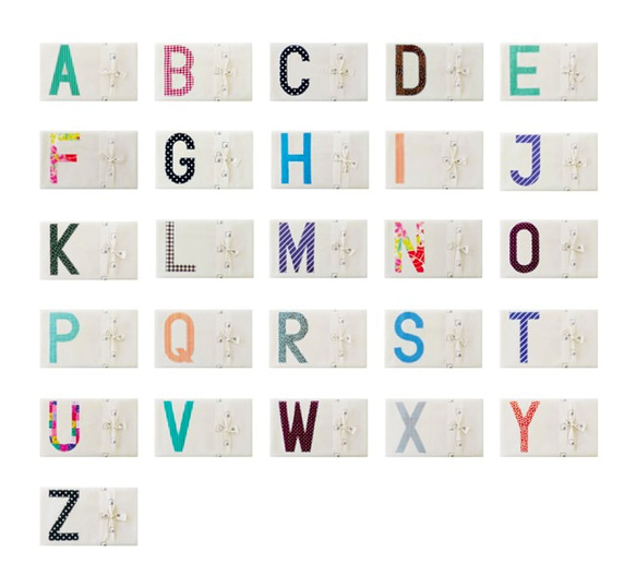AlphaBAG（AZ）ハンドメイドのキャンバスショルダーバッグ|オプションの選択の文字|濃い緑と白の格子縞の布 7枚目の画像
