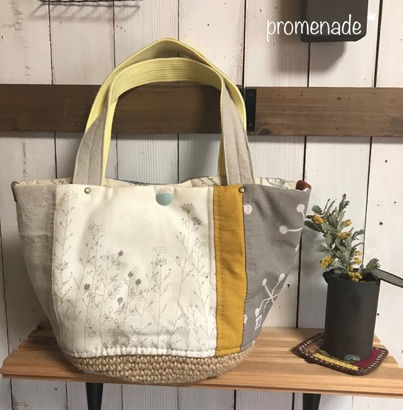 ハンドメイドパッチワークバッグ(淡いグリーン系、花) 楽天市場】パッチワーク バッグ（カラーグリーン）（トート