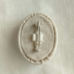 《受注製作》刺繍ブローチ mimosa bouquet (ミモザ　ブーケ) 3枚目の画像