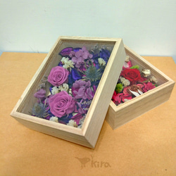 【kira‧珠寶盒裡的花】 花盒子 不凋花 潘朵拉紅玫瑰 第5張的照片