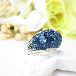 美品　SWAROVSKI ボリュームリング　58 1_226d8a8d1b8550ff98667677a0f4